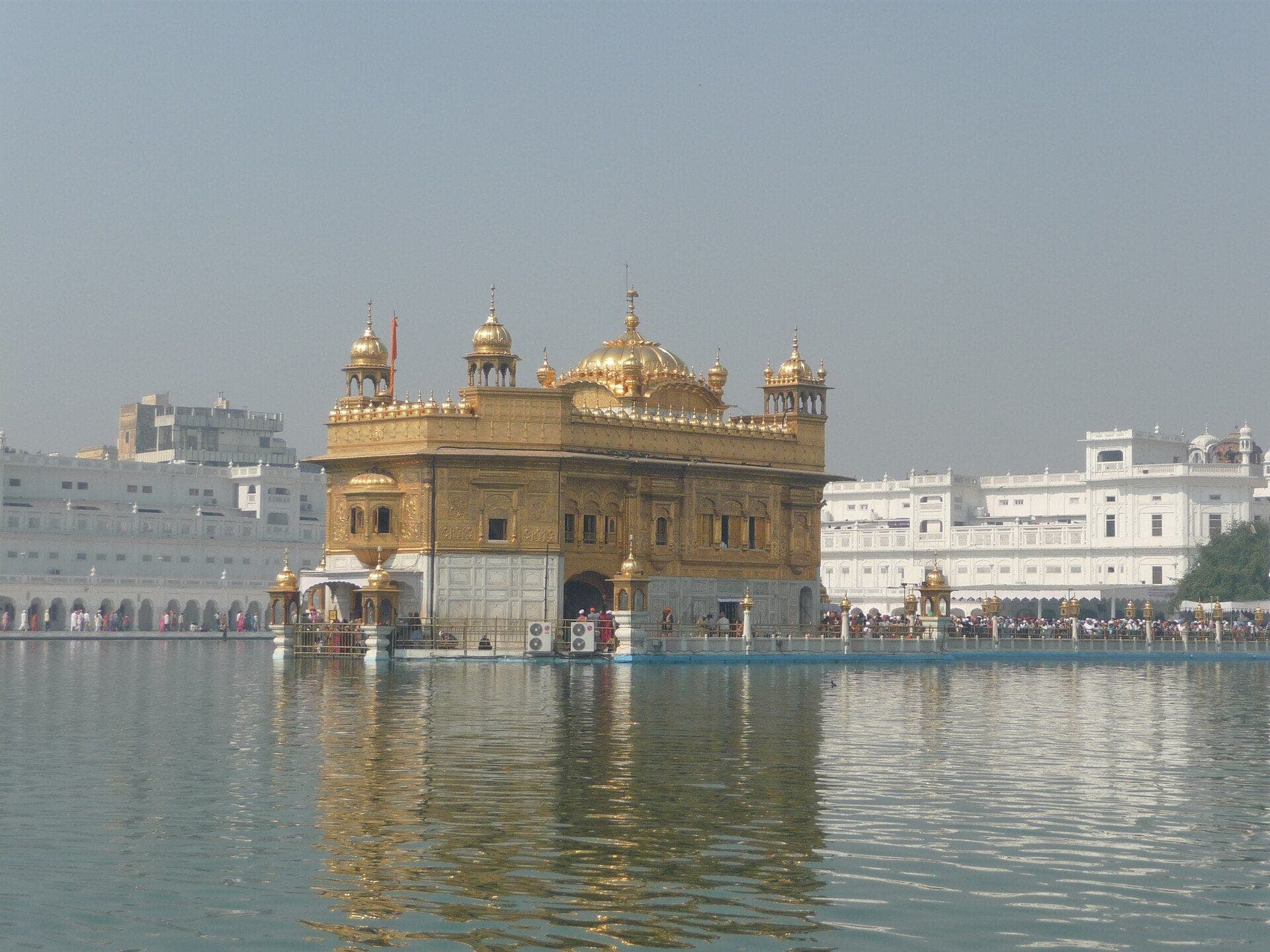 The Golden Temple, Harmandir Sahib, rising from its sacred pool in Amritsar